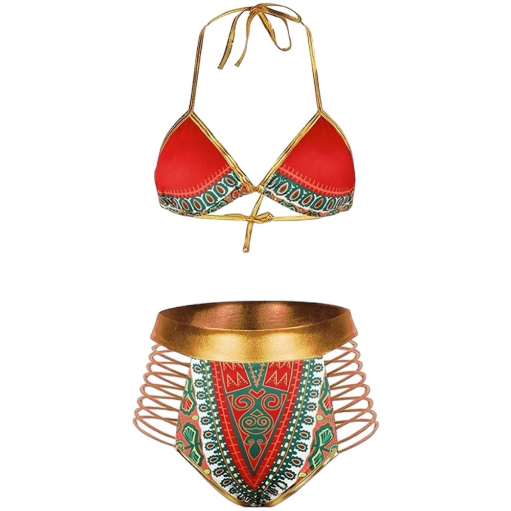 Tribal Print Two-Piece Bikini Set NWOT